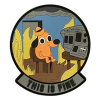 This Is Fine CRJ PVC Patch