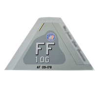 1st OG AF F-22A Raptor Custom Airplane Tail Flash
