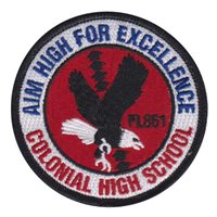 AFJROTC FL-861 Colonial High School ASI Patch 3 Inch