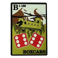 B CO 1-168 AVN GSAB Boxcars Subdued PVC Patch
