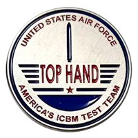 576 FLTS America's ICBM Antique Silver Challenge Coin