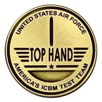 576 FLTS America's ICBM Antique Bronze Challenge Coin