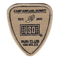 USO Camp Arifjan Run Club 100 Miles Patch