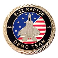 F-22 Demo Team 2025 Silver Challenge Coin