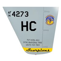 2 SOS MQ-9 Reaper Airplane Tail Flash