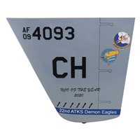 22 ATKS MQ-9 Reaper Airplane Tail Flash