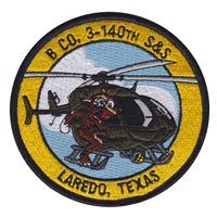 B Co 3-140 S&S Laredo Mission Patch