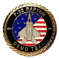 F-22 Demo Team 2025 Gold Challenge Coin