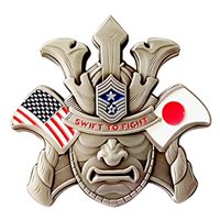 374 AW Samurai Command Chief Challenge Coin