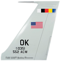 552 ACW E-3 Sentry Custom Airplane Tail Flash