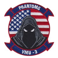 VMU -3 Phantoms American Flag Patch