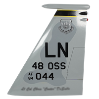 48 OSS F-15 Airplane Tail Flash