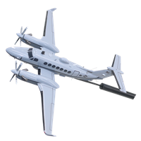 185 SOS MC-12W Project Liberty Custom Airplane Model Briefing Sticks