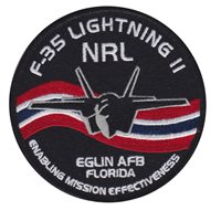 F-35 Lightning II NRL Eglin AFB Florida Patch