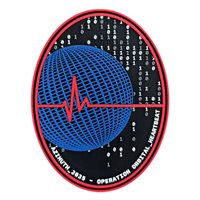 USAFA Azimuth 2025 Red PVC Patch
