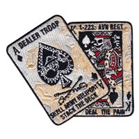 D Co. 1-223 Cards Patch