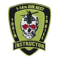1-14 AVN REGT Train to Kill instructor Patch