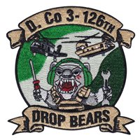 D Co 3-126 AVN Drop Bears Patch