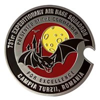731 EABS Commander Bottle Opener Challenge Coin