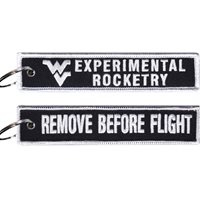 WVU Experimental Rocketry Club Black and White Key Flag