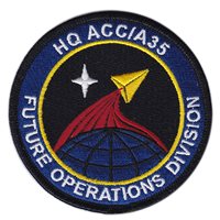 HQ ACC A35 Future Operations Division Patch