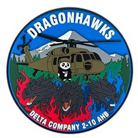 D Co 2-10 AHB 10 CAB Dragonhawks PVC Patch