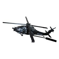 MH-60L Black Hawk Custom Airplane Model Briefing Sticks