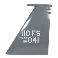 110 FS F-15K Strike Eagle Custom Airplane Tail Flash