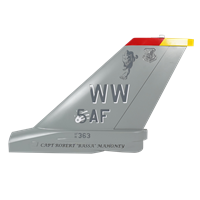 5 AF F-16C Falcon Custom Airplane Tail Flash