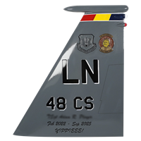48 CS F-15E Strike Eagle Custom Airplane Tail Flash