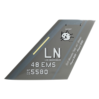 48 EMS F-35A Airplane Tail Flash 