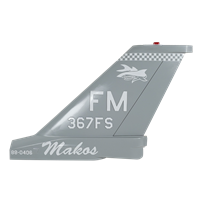 367 FS F-16C Falcon Custom Airplane Tail Flash