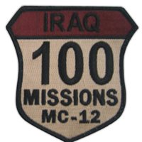 MC-12 100 Missions Patch 