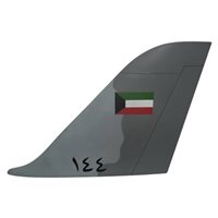 Kuwait Air Force Hawk 64 Airplane Tail Flash