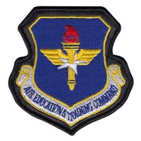 with Leather Air Education and Training Command Patch