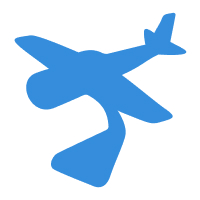 Silhouette Image of an Airplane Model