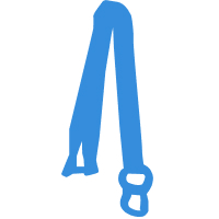 Silhouette Image of a Lanyard