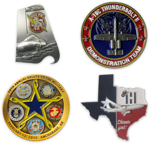 Aviator Gear Custom Challenge Coin Examples