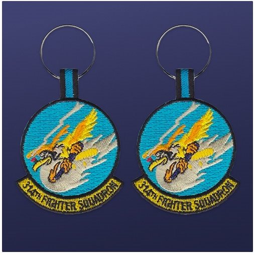 314th Fighter Squadron Keychain