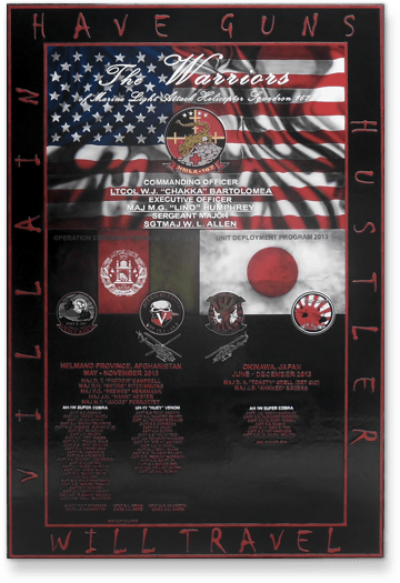 The Warriors Custom Squadron Wall Plaque