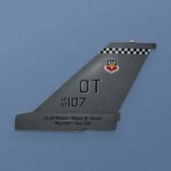 Operational Test Squadron F-16 Tail Flash Plaque