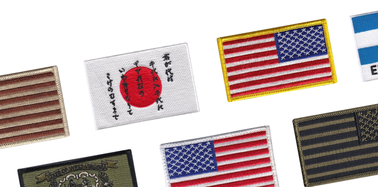 Custom Velcro Flag Patches for Countries, States, &amp; SQN