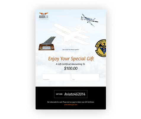 Gift card code sent to your inbox