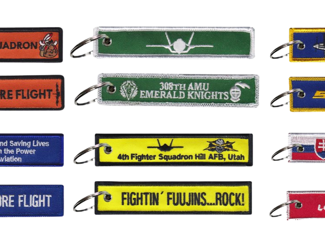 Custom Jet Tags, Key Flags & Remove Before Flight Keychains